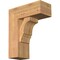 Ekena Millwork Balboa Block Smooth Bracket w/ Offset Brace, Western Red Cedar, 7 1/2"W x 18"D x 22"H BKT0806X18X22BOA05SWR - alternate 1